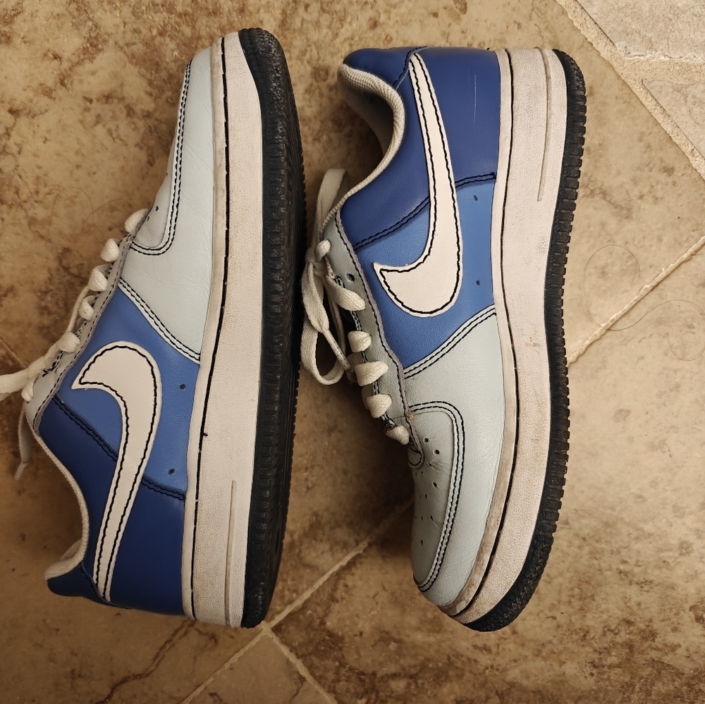Women's Nike Blue and White Sneakers